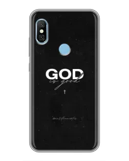 Чехол для Xiaomi Redmi 6 pro с картинкой «GOD — Бог над всем»