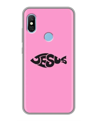Чехол для Xiaomi Redmi 6 pro с картинкой «Розовый символ Jesus» Чехол для Xiaomi Redmi 6 pro с картинкой «Розовый символ Jesus»