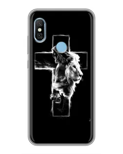 Чехол для Xiaomi Redmi 6 pro с картинкой «Сияющий крест Jesus»