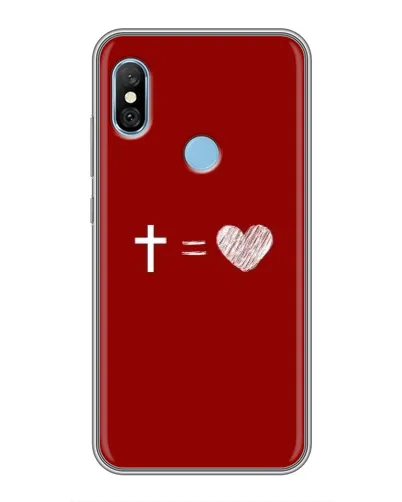Чехол для Xiaomi Redmi 6 pro с картинкой «Уравнение любви» Чехол для Xiaomi Redmi 6 pro с картинкой «Уравнение любви»