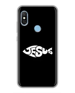 Чехол для Xiaomi Redmi 6 pro с картинкой «Рыба Jesus»