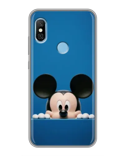 Чехол для Xiaomi Redmi 6 pro с картинкой «Микки выглядывает» Чехол для Xiaomi Redmi 6 pro с картинкой «Микки выглядывает»