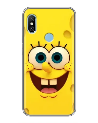 Чехол для Xiaomi Redmi 6 pro с картинкой «Губка Боб улыбка» Чехол для Xiaomi Redmi 6 pro с картинкой «Губка Боб улыбка»
