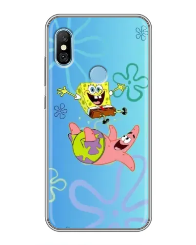 Чехол для Xiaomi Redmi 6 pro с картинкой «Спанч Боб и Патрик» Чехол для Xiaomi Redmi 6 pro с картинкой «Спанч Боб и Патрик»