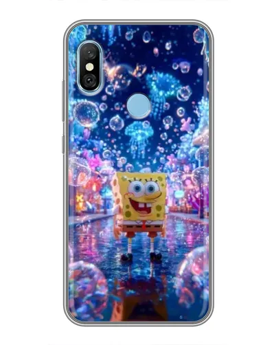 Чехол для Xiaomi Redmi 6 pro с картинкой «Неоновый океан» Чехол для Xiaomi Redmi 6 pro с картинкой «Неоновый океан»