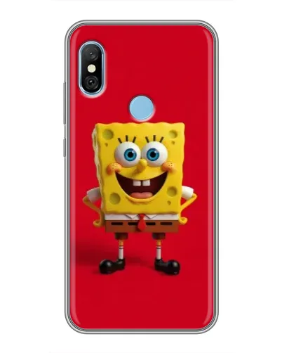 Чехол для Xiaomi Redmi 6 pro с картинкой «Спанч Боб на красном» Чехол для Xiaomi Redmi 6 pro с картинкой «Спанч Боб на красном»