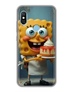 Чехол для Xiaomi Redmi 6 pro с картинкой «Повар Спанч Боб»