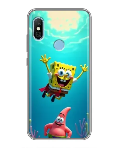 Чехол для Xiaomi Redmi 6 pro с картинкой «Спанч Боб под водой» Чехол для Xiaomi Redmi 6 pro с картинкой «Спанч Боб под водой»