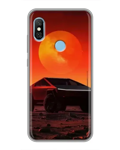 Чехол для Xiaomi Redmi 6 pro с картинкой «Cybertruck на Марсе» Чехол для Xiaomi Redmi 6 pro с картинкой «Cybertruck на Марсе»