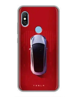 Чехол для Xiaomi Redmi 6 pro с картинкой «Tesla Top View»