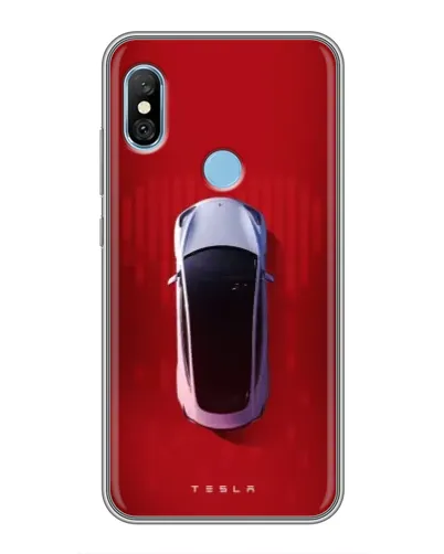 Чехол для Xiaomi Redmi 6 pro с картинкой «Tesla Top View» Чехол для Xiaomi Redmi 6 pro с картинкой «Tesla Top View»