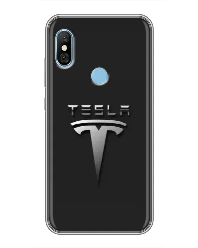 Чехол для Xiaomi Redmi 6 pro с картинкой «Стальной логотип Tesla» Чехол для Xiaomi Redmi 6 pro с картинкой «Стальной логотип Tesla»