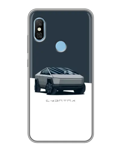 Чехол для Xiaomi Redmi 6 pro с картинкой «Серебристый Cybertruck Tesla» Чехол для Xiaomi Redmi 6 pro с картинкой «Серебристый Cybertruck Tesla»