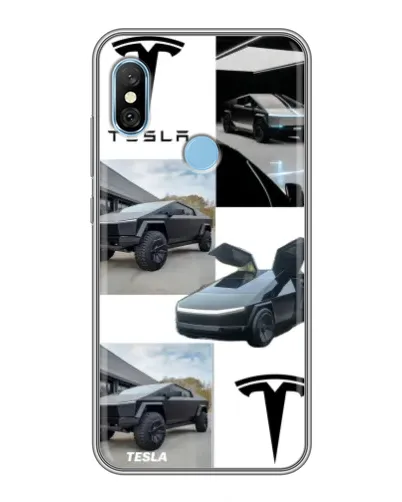 Чехол для Xiaomi Redmi 6 pro с картинкой «Коллаж Cybertruck Tesla» Чехол для Xiaomi Redmi 6 pro с картинкой «Коллаж Cybertruck Tesla»