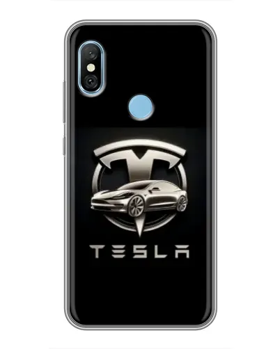 Чехол для Xiaomi Redmi 6 pro с картинкой «Tesla — серебристое авто» Чехол для Xiaomi Redmi 6 pro с картинкой «Tesla — серебристое авто»