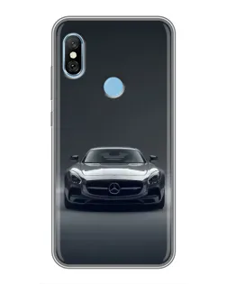 Чехол для Xiaomi Redmi 6 pro с картинкой «Mercedes на черном» Чехол для Xiaomi Redmi 6 pro с картинкой «Mercedes на черном»