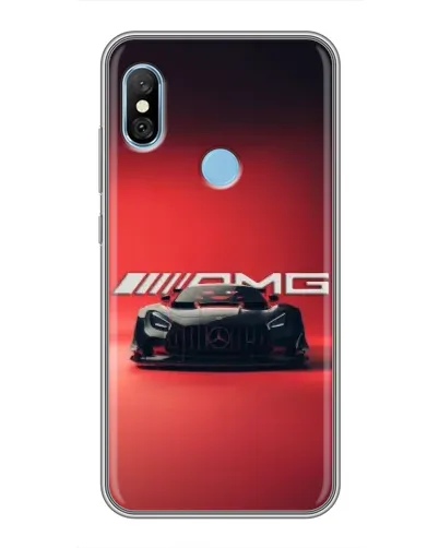 Чехол для Xiaomi Redmi 6 pro с картинкой «Mercedes AMG — красная линия» Чехол для Xiaomi Redmi 6 pro с картинкой «Mercedes AMG — красная линия»