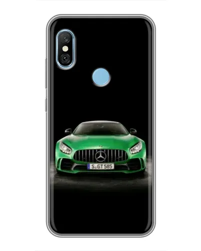 Чехол для Xiaomi Redmi 6 pro с картинкой «Mercedes — неоновый лого» Чехол для Xiaomi Redmi 6 pro с картинкой «Mercedes — неоновый лого»