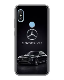 Чехол для Xiaomi Redmi 6 pro с картинкой «Mercedes — решетка радиатора»