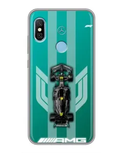 Чехол для Xiaomi Redmi 6 pro с картинкой «Mercedes AMG Petronas»