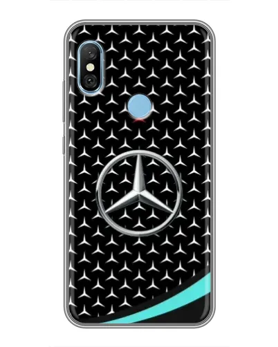 Чехол для Xiaomi Redmi 6 pro с картинкой «Mercedes — бирюзовый акцент» Чехол для Xiaomi Redmi 6 pro с картинкой «Mercedes — бирюзовый акцент»