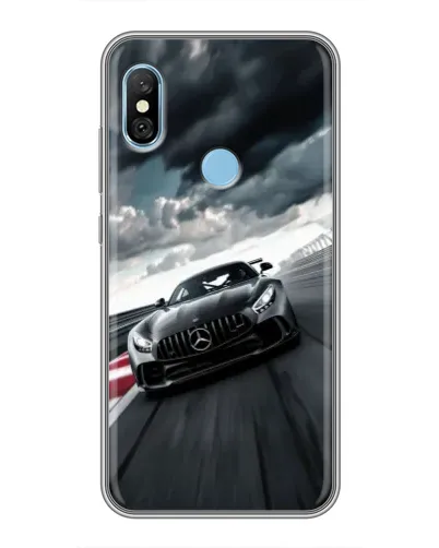 Чехол для Xiaomi Redmi 6 pro с картинкой «Гоночный Mercedes AMG» Чехол для Xiaomi Redmi 6 pro с картинкой «Гоночный Mercedes AMG»
