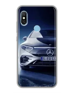 Чехол для Xiaomi Redmi 6 pro с картинкой «Mercedes EQ — будущее»