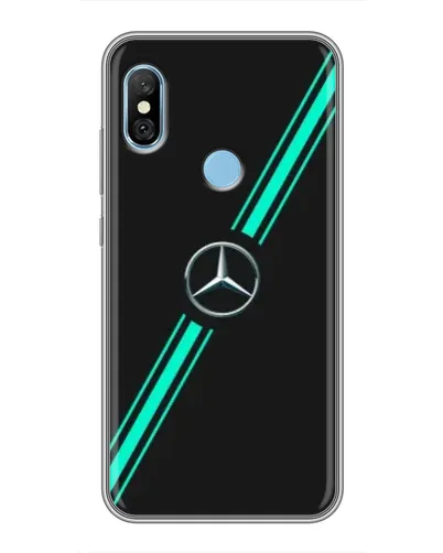 Чехол для Xiaomi Redmi 6 pro с картинкой «Спортивные линии Mercedes» Чехол для Xiaomi Redmi 6 pro с картинкой «Спортивные линии Mercedes»