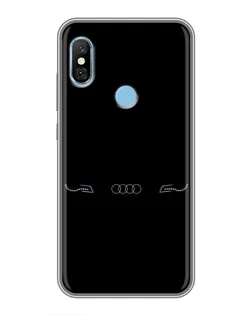 Чехол для Xiaomi Redmi 6 pro с картинкой «Audi — световой подпись» Чехол для Xiaomi Redmi 6 pro с картинкой «Audi — световой подпись»