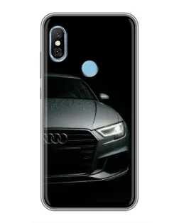 Чехол для Xiaomi Redmi 6 pro с картинкой «Audi — детализация кузова» Чехол для Xiaomi Redmi 6 pro с картинкой «Audi — детализация кузова»