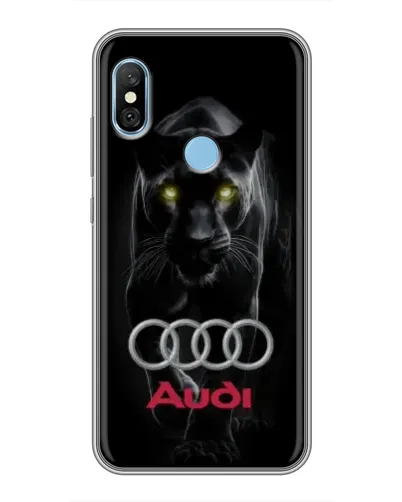 Чехол для Xiaomi Redmi 6 pro с картинкой «Пантера и Audi» Чехол для Xiaomi Redmi 6 pro с картинкой «Пантера и Audi»