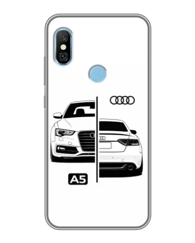 Чехол для Xiaomi Redmi 6 pro с картинкой «Audi — контрастный дизайн» Чехол для Xiaomi Redmi 6 pro с картинкой «Audi — контрастный дизайн»