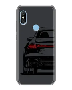 Чехол для Xiaomi Redmi 6 pro с картинкой «Задняя часть Audi — арт»