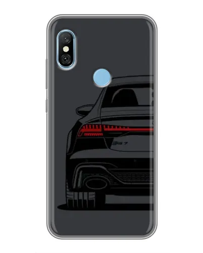 Чехол для Xiaomi Redmi 6 pro с картинкой «Задняя часть Audi — арт» Чехол для Xiaomi Redmi 6 pro с картинкой «Задняя часть Audi — арт»