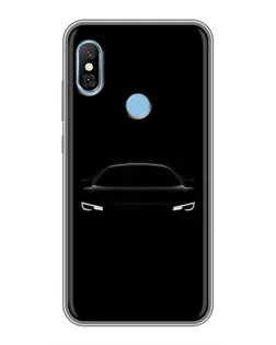 Чехол для Xiaomi Redmi 6 pro с картинкой «Взгляд Audi в темноте»