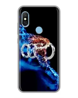 Чехол для Xiaomi Redmi 6 pro с картинкой «Энергия лого Audi»