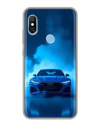Чехол для Xiaomi Redmi 6 pro с картинкой «Audi — голубая энергия» Чехол для Xiaomi Redmi 6 pro с картинкой «Audi — голубая энергия»