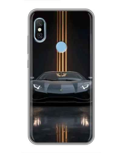 Чехол для Xiaomi Redmi 6 pro с картинкой «Lamborghini золотые линии» Чехол для Xiaomi Redmi 6 pro с картинкой «Lamborghini золотые линии»