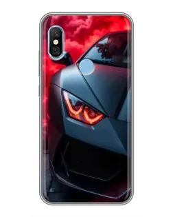 Чехол для Xiaomi Redmi 6 pro с картинкой «Lamborghini красное сияние»