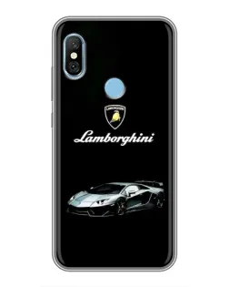 Чехол для Xiaomi Redmi 6 pro с картинкой «Логотип Lamborghini классика»