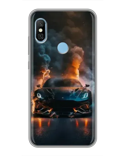 Чехол для Xiaomi Redmi 6 pro с картинкой «Lamborghini дымная эстетика» Чехол для Xiaomi Redmi 6 pro с картинкой «Lamborghini дымная эстетика»