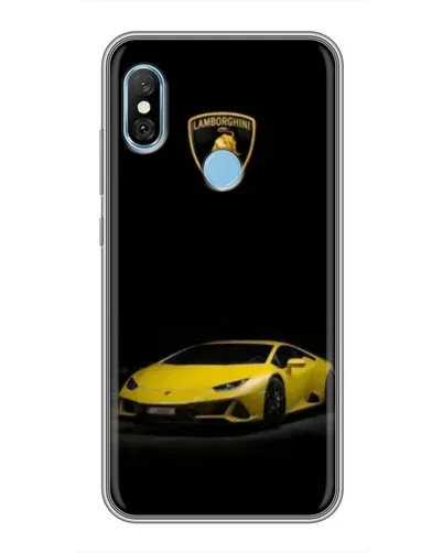 Чехол для Xiaomi Redmi 6 pro с картинкой «Lamborghini желтый акцент» Чехол для Xiaomi Redmi 6 pro с картинкой «Lamborghini желтый акцент»