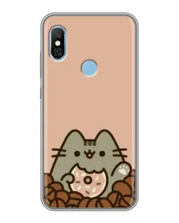 Чехол для Xiaomi Redmi 6 pro с картинкой «Кофейный Пушин»