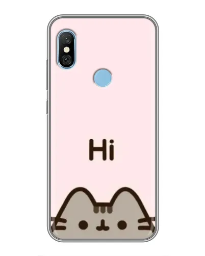 Чехол для Xiaomi Redmi 6 pro с картинкой «Пушин говорит Hi» Чехол для Xiaomi Redmi 6 pro с картинкой «Пушин говорит Hi»