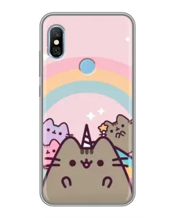 Чехол для Xiaomi Redmi 6 pro с картинкой «Единорог Pusheen»