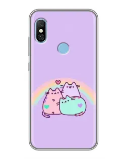 Чехол для Xiaomi Redmi 6 pro с картинкой «Радужные Пушины»