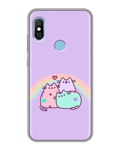 Чехол для Xiaomi Redmi 6 pro с картинкой «Радужные Пушины» Чехол для Xiaomi Redmi 6 pro с картинкой «Радужные Пушины»