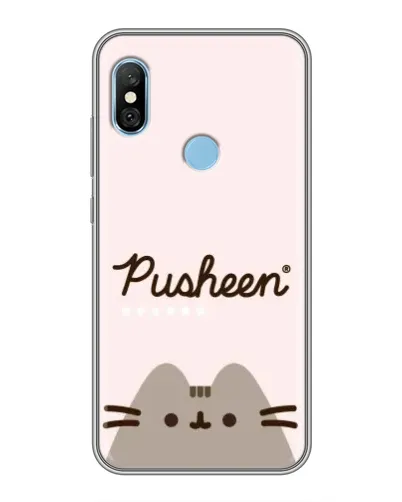 Чехол для Xiaomi Redmi 6 pro с картинкой «Pusheen логотип» Чехол для Xiaomi Redmi 6 pro с картинкой «Pusheen логотип»