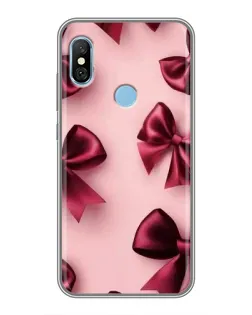Чехол для Xiaomi Redmi 6 pro с картинкой «Бордовый атлас»