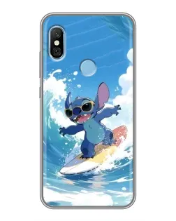 Чохол для Xiaomi Redmi 6 pro з картинкою «Стіч на хвилі»